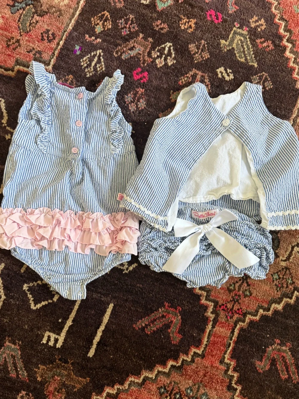 Ruffle Butts soft blue